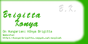 brigitta konya business card
