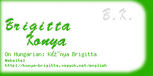 brigitta konya business card